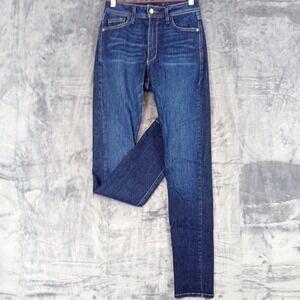 Fran Denim Madison Jeans Womens 25 Blue Skinny Stretch Made In USA